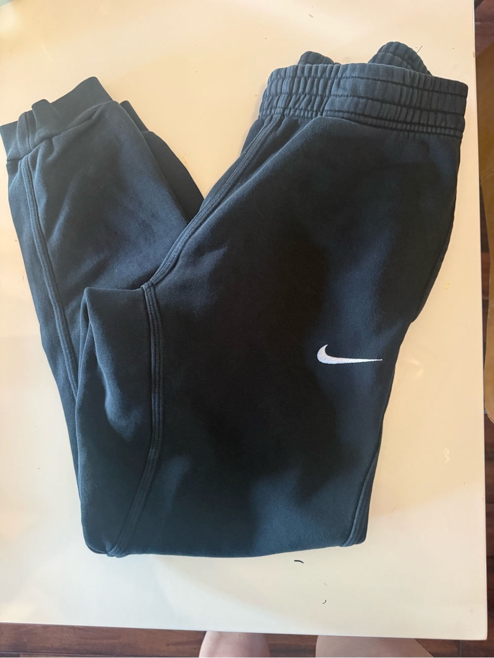 Nike Women’s Black Jogger Pants with White Swoosh